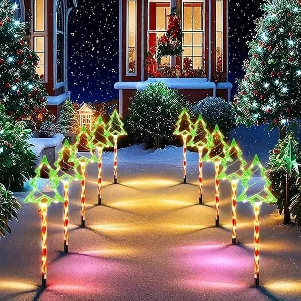 10 in 1 Solar Fantasy Christmas Tree Lights and Garden Ground Stake Lights, Holiday Decoration Lights Led Garden | Lumora