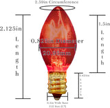 EST. LEE DISPLAY L D 1902 Indoor ＆ Outdoor String Light C7 Ceramic Christmas Steady Replacement Bulbs Halloween | Lumora