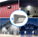 WYZM 4Pack 120W LED Wall Pack Lights with Dusk-to-Dawn Sensor, 21000LM Bright Wall Mount Outdoor Light 5000K | Lumora