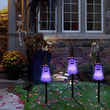 LIGHTSHINE 3PCS Ghost Solar Halloween Decorations, Solar Landscape Pathway Lights, Garden Stakes Light, Outdoor | Lumora