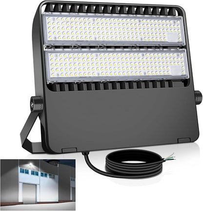 LED Flood Lights Fixture, Extremely Bright 36000LM Outdoor Stadium Light, IP65 Waterproof 240W Commercial Exterior Parking lot Lighting with 5000K Wide Angle and Heavy Duty