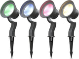 GOODSMANN RGBW Low Voltage LED Spotlights 4PK Color Changing Landscape Lights 12V-15V 12W 650 Lumen Outdoor Spot | Lumora