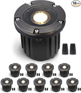 Gardenreet 12V Well Light - Brass Electric LED In-Ground Landscape Lighting, Ip65 Waterproof - Outdoor Path Light | Lumora
