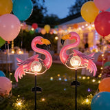 Garden Decor Solar Lights Pink Flamingo Lawn Light, for Yard Outdoor Decorations Ground Inserted Outdoor Waterproof | Lumora
