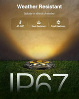 HIBOITEC Low Voltage Landscape Lighting 12-24V 12W LED Outdoor In-Ground IP67 Waterproof Well Lights 3000K Warm | Lumora