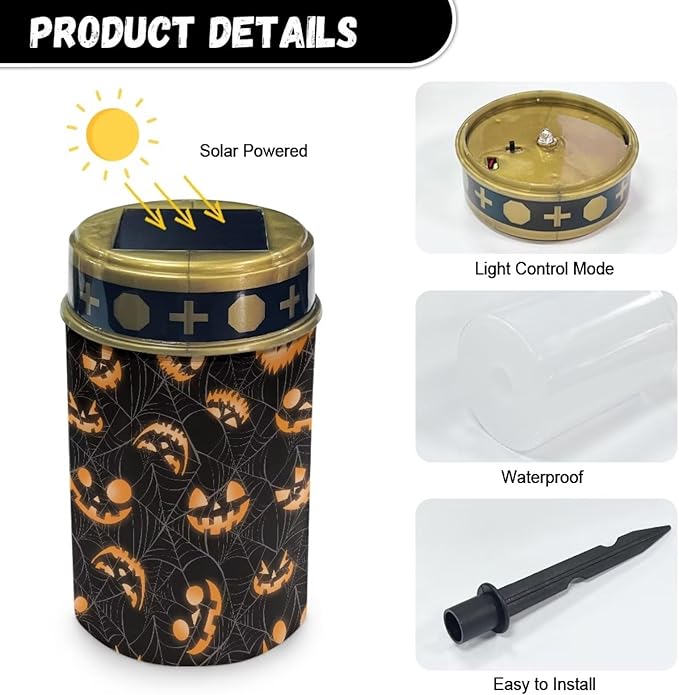 Poceacles Solar Lights - Cemetery Solar Candle Lanterns for Walkway, Landscape Lighting - Outdoor Path Light | Lumora