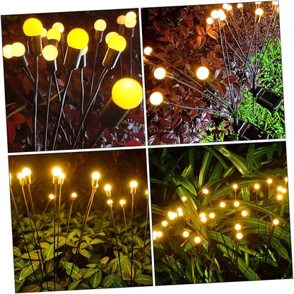 Veemoon Solar-Powered LED Garden Lights 8-Piece Outdoor Decorative Landscape Lighting Waterproof Solar Pathway Lights for Yard Patio and Festival Decor