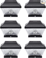 Solar Post Lights | Waterproof Outdoor Cap Lights for 4 x 4 Wooden Posts, Deck, Patio Garden Décor or Fence | Warm | Lumora