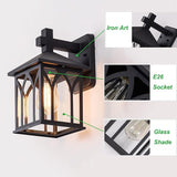 Kiven Plug-in Lantern Wall Sconce PIR Motion Sensor Wall Lamps Lighting Fixture with in-line Button Switch | Lumora
