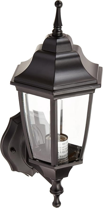 Boston Harbor DTDB 2076818 Dimmable Outdoor Lantern, (1) 60/13 W Medium A19/Cfl Lamp, Black
