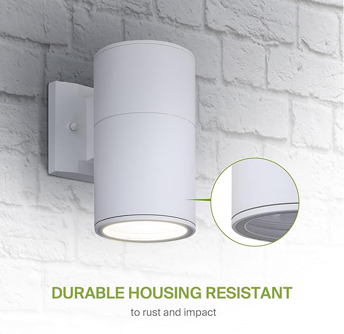 ASD 1 Light Outdoor Wall Light Fixture | 60W E26 Bulb Socket 120V ETL Cylinder Up Down Lights | | Lumora