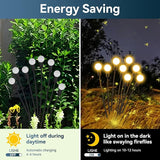 Solar Garden Lights Outdoor Waterproof, 4 Pack 32 LED Swaying Firefly Lights Outdoor Decor Light for Pathway Party | Lumora