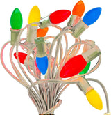 EST. LEE DISPLAY L D 1902 Indoor ＆ Outdoor String Light C7 Ceramic Christmas Steady Replacement Bulbs, Solid | Lumora