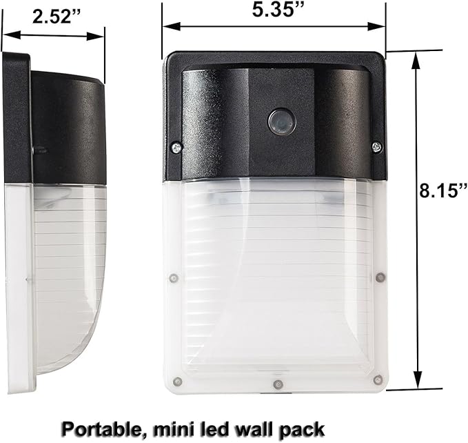 13W LED Wall Pack Light,Dusk to Dawn Led Outdoor Lighting 1600lm 5000K Daylight White, IP65 Rating,Outdoor Security | Lumora