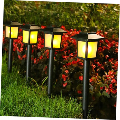 POPETPOP 4pcs Solar Garden Lights Led Outdoor Landscape Lamps Easy to Install Solar Energy Lighting for Patio and Pathway Decor