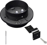 Yescom Outdoor Solar Gutter Light 3 LED Deck Fence Lights Waterproof with Bracket Wall Garden Stair Step Yard Black | Lumora