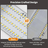 2 Pack LED Modern Outdoor Wall Lights Dimmable 3-Color Temperature 47.2in Exterior Lighting Fixtures IP65 | Lumora
