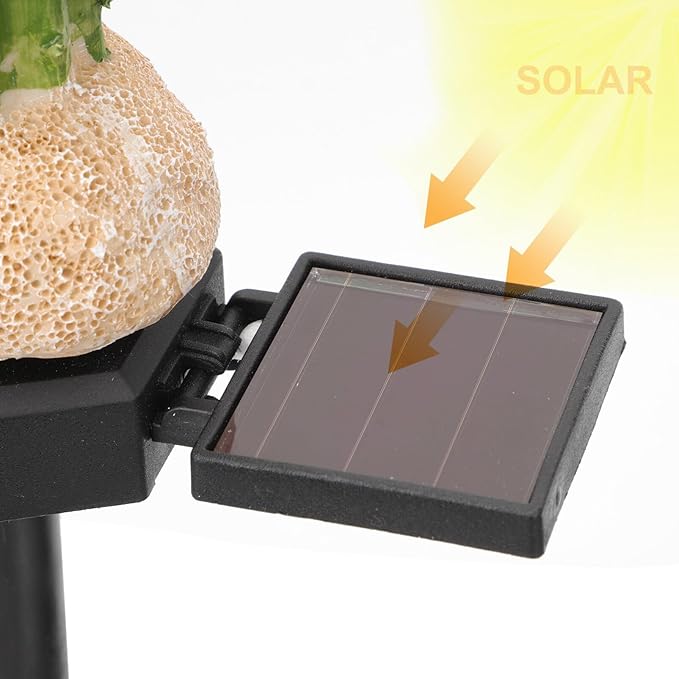 DOITOOL Cactus Solar Stake Light for Yard Solar Garden Decor Outdoor Landscape Lighting for Patio