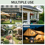 BEAU JARDIN 8 Pack Solar Pathway Lights + Pack Shepherds Hook 65 inch - Outdoor Lighting Accessory | Lumora