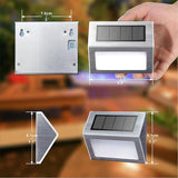 XLUX Solar Powered Lights for Deck Steps Stairs Fences Pathway Path, LED lamp, Outdoor Waterproof, White Light 12 | Lumora