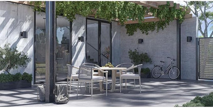 Cylinder Collection 5" Modern Outdoor Wall Lantern Light Black