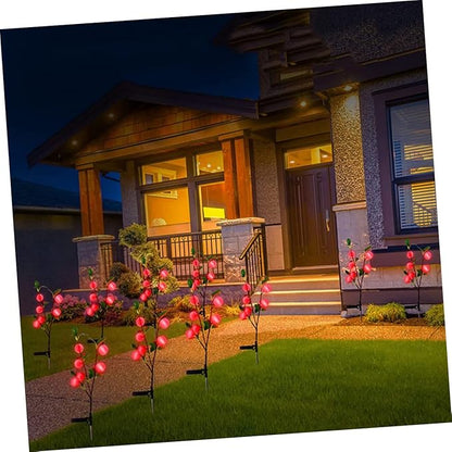 VICASKY 3pcs Solar Powered Shape Led Garden Stake Light for Outdoor Walkway Ground Decorative Lamp for Courtyard Villa Park and Garden