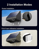12 Pack Decorative Solar Powered Fence Lights Outdoor Waterproof with Warm White LED Spot Lens, for Outside Wall | Lumora