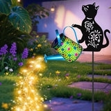 Black Cat Solar Watering Can Lights, Birthday Gifts for Women Mom Christmas Mother's Day, Yard Decorations Outdoor | Lumora