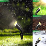wowlite Landscape Spotlights Outdoor, 12V Low Voltage Landscape Lighting Fixture with 5W MR16 LED Bulb, Black | Lumora