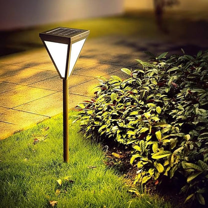 Solar Pathway Light Outdoor Solar Powerd Garden Lights External IP65 Waterproof Landscape Lighting Auto On/Off Solar Yard Lights for Lawn Patio Walkway Driveway Decor