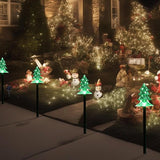 ILLUMINEW Christmas Solar Pathway Lights, Set of 5 Waterproof Landscape Christmas Lights, Stake Decorations, LED | Lumora