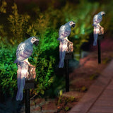 Ulalaza Outdoor Resin Solar Lights Blue Parrot Shape Solar Powered LED Lamp Waterproof Garden Light Decoration for | Lumora