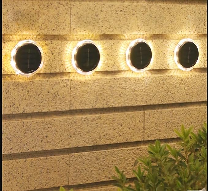 Ulalaza 2Pcs Solar Decking Lights RGB+ Changing Solar Step Lights Outdoor Waterproof Stair Lights for Fence, Deck | Lumora