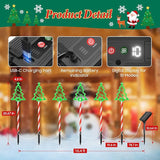 12 Pack Christmas Decorations Outdoor, Solar Christmas Tree Lights with 156 Bright LED and 10 Lighting Modes, 7 | Lumora
