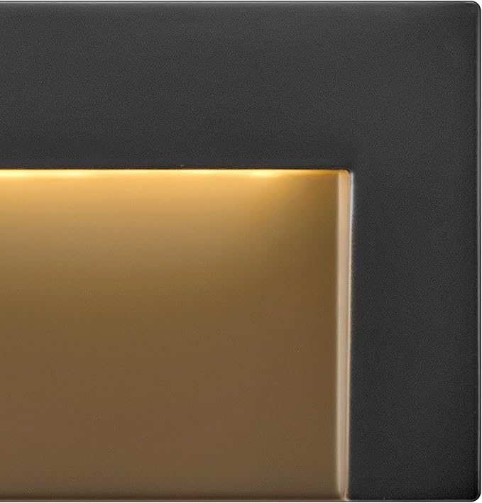 Hinkley Taper Deck Sconce Horizontal, Low Voltage Satin Black