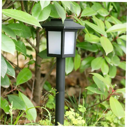 jojofuny 4pcs Solar Lawn Lights Outdoor Led Garden Decor for Pathway Black Solar Lamps Easy Installation for Home Use
