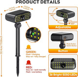 Solar Spot Lights Outdoor, 3 Modes Motion Sensor Landscape Lights, Waterproof IP67 LED Motion Security Solar | Lumora