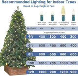Novelty Lights 24-Pack, 25 Feet 50 Light Brown Wire LED Christmas Lights Outdoor, Commercial Grade, Yellow, 5mm | Lumora