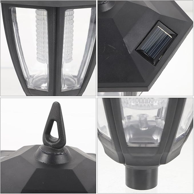 Solar Garden Lights Outdoor Decorative Landscape Pathway Lights Medium Vintage Style Solar-Powered Hanging Lanterns for Yard Patio Courtyard