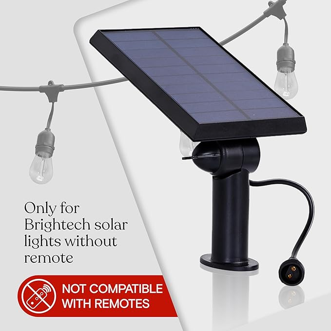 Brightech Ambience Pro Replacement Solar Panel - Compatible ONLY with Brightech 2W Solar-Powered Outdoor String | Lumora