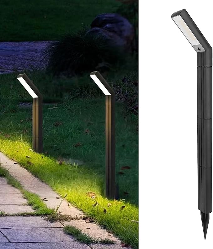 Outdoor Solar Pathway Light, Solar Landscape Lights, Solar Lights Outdoor Water Proof, Outside Solar Powered Lights, 90 LED Warm Light Solar Powered Path Light for Walkway Patio