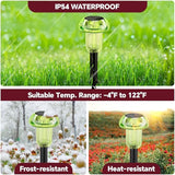 St Patricks Day Solar Pathway Lights Outdoor Decorative 4 Pack, Green LED Mushroom Solar Lights Outdoor Waterproof | Lumora