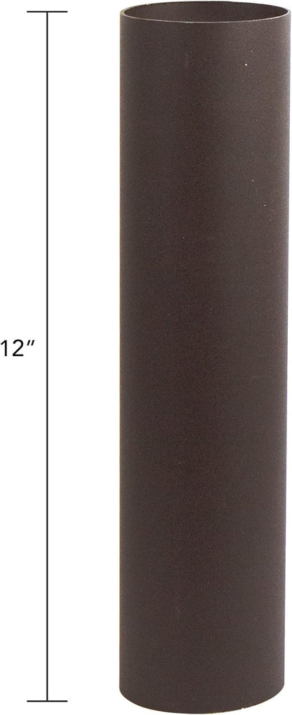 Solus 12, 24, or 36 inch Stub Post for Outdoor Lamp Fixtures – Aluminum Construction, .050" Wall Thickness – for Use with Pier Mount Surface Adapter (Sold Separately) – Made in USA (Bronze (12"))