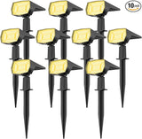 Fabrito 72 LEDs Solar Spot Lights Outdoor Waterproof, 3 Modes Landscape Spotlights, Dusk to Dawn Solar Powered | Lumora