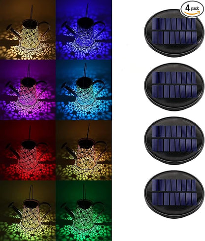 ZNYCYE Upgraded Replacement Solar Light Parts(Top Size 3.66 in), 4 Pack 8 Colors Solar Replacement Top Parts Lantern Lids for Garden Patio Yard Outdoor Hanging Lanterns