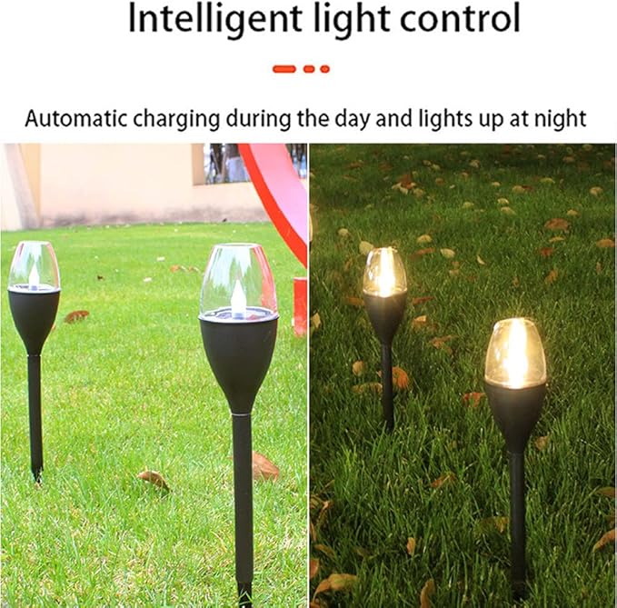 Solar Lights Outdoor 10 Pack Solar Pathway Lights Outdoor Waterproof LED Landscape Lights Solar Powered Outdoor Lights Solar Garden Lights for Pathway Walkway Yard