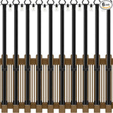 10 Pack 5Ft String Light Poles,Light Poles for Outside String Lights,Outdoor Light Poles with Fork,Metal Pole Stand | Lumora