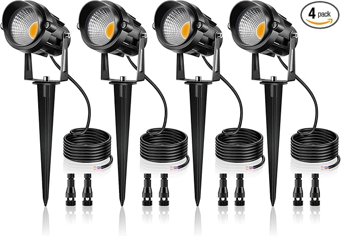 12W Low Voltage LED Landscape Lights - 12V Super Warm White Spotlight Landscape Lighting, IP65 Waterproof Christmas | Lumora
