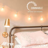 Afirst Outdoor String Lights 20FT with 22 Edison Bulbs Warm White Indoor Lights Waterproof ST40 String Lights for | Lumora