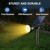 WELALO Solar Spot Lights Outdoor Waterproof IP65, 10 Pack 4 Lighting Modes Solar Powered Landscape Spotlights with | Lumora